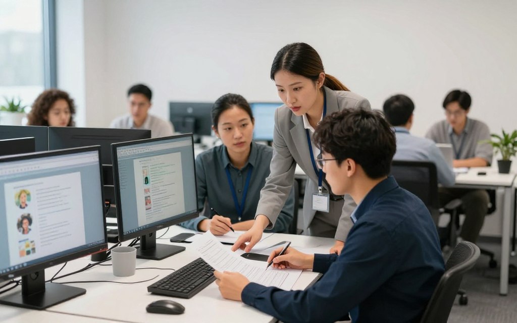 专业学术辅导团队工作场景 专业学术辅导团队工作场景